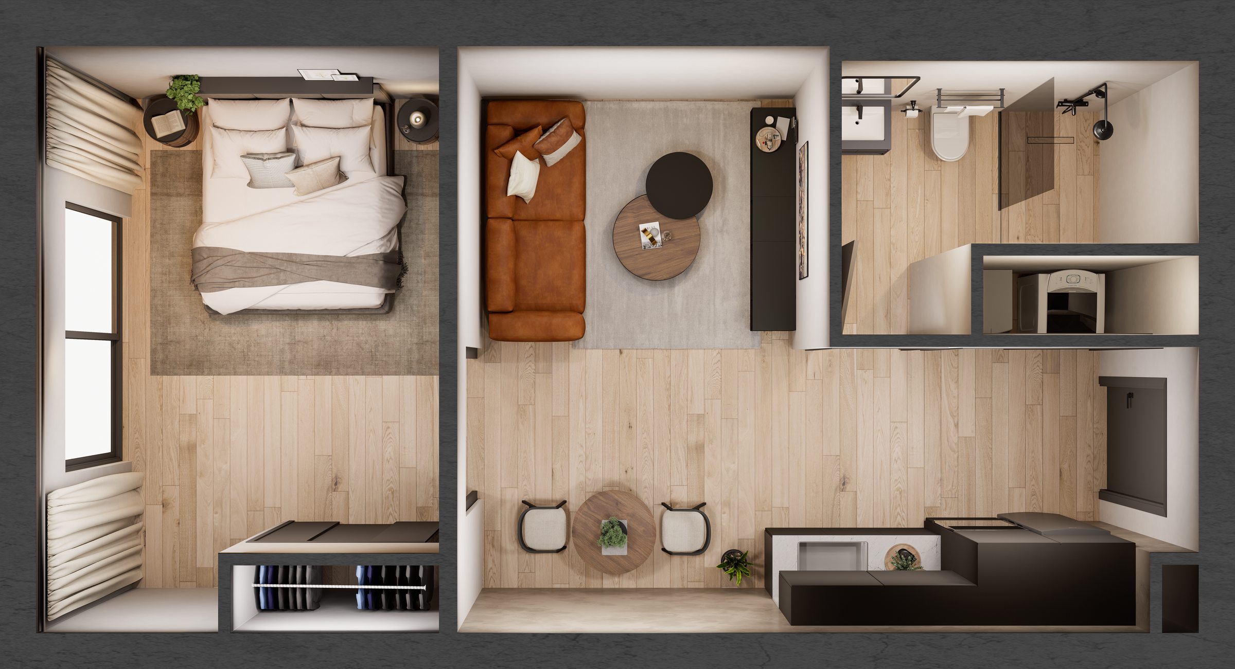 Studio floorplan