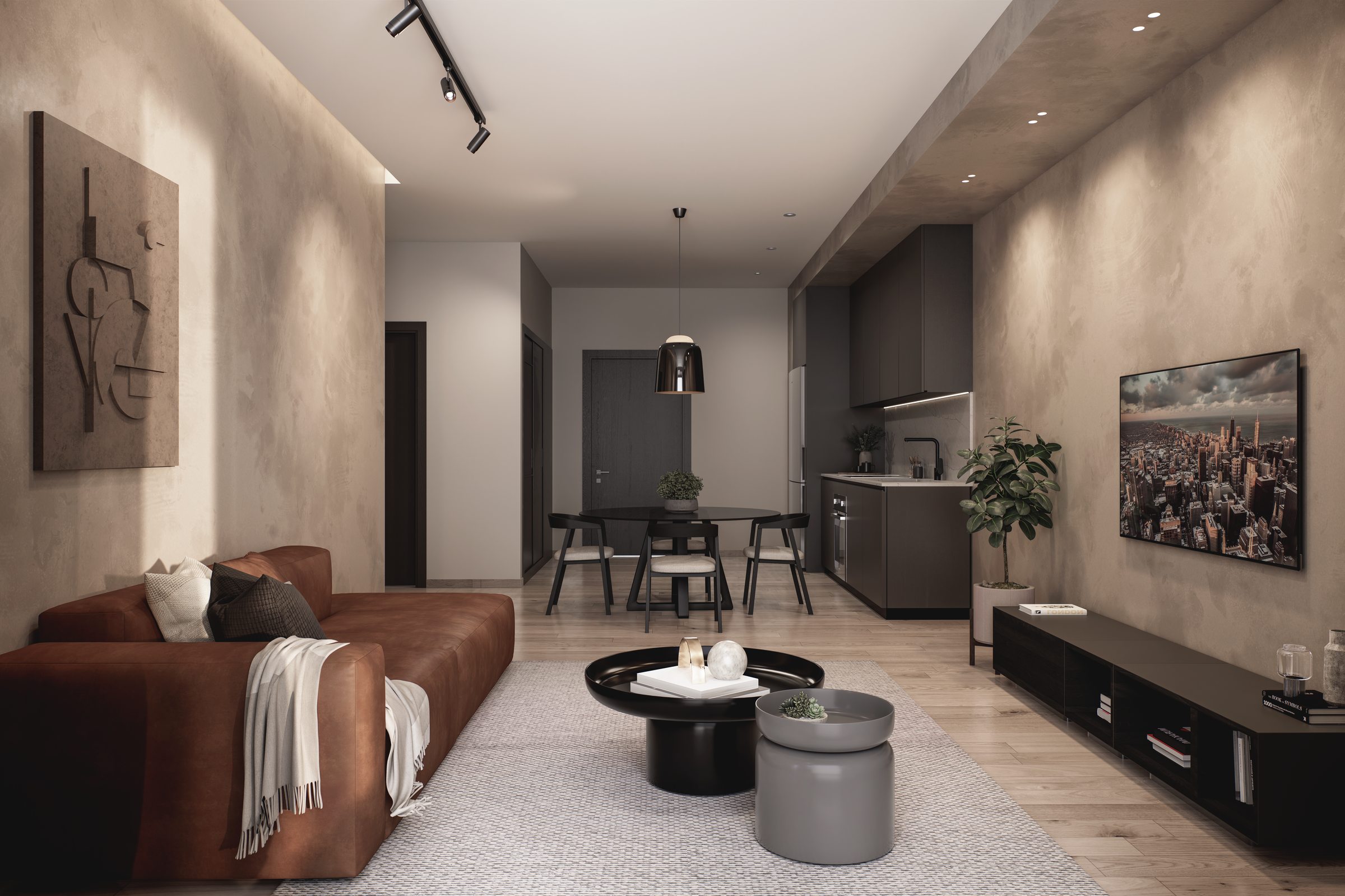 Jardines de Bellas Artes living area