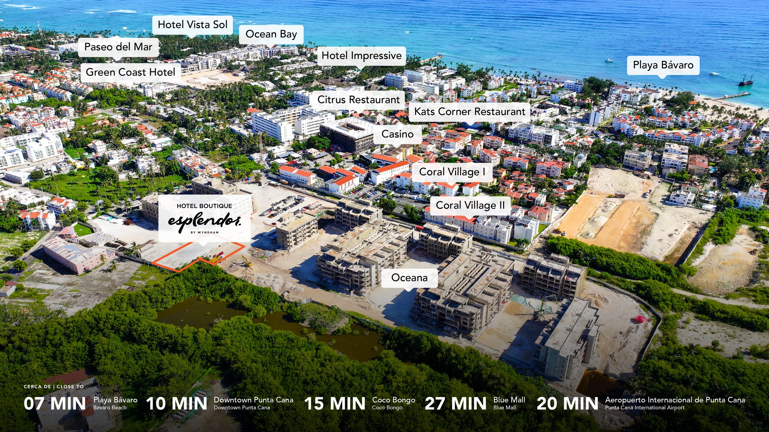 Oceana location aerial view — Bávaro Punta Cana