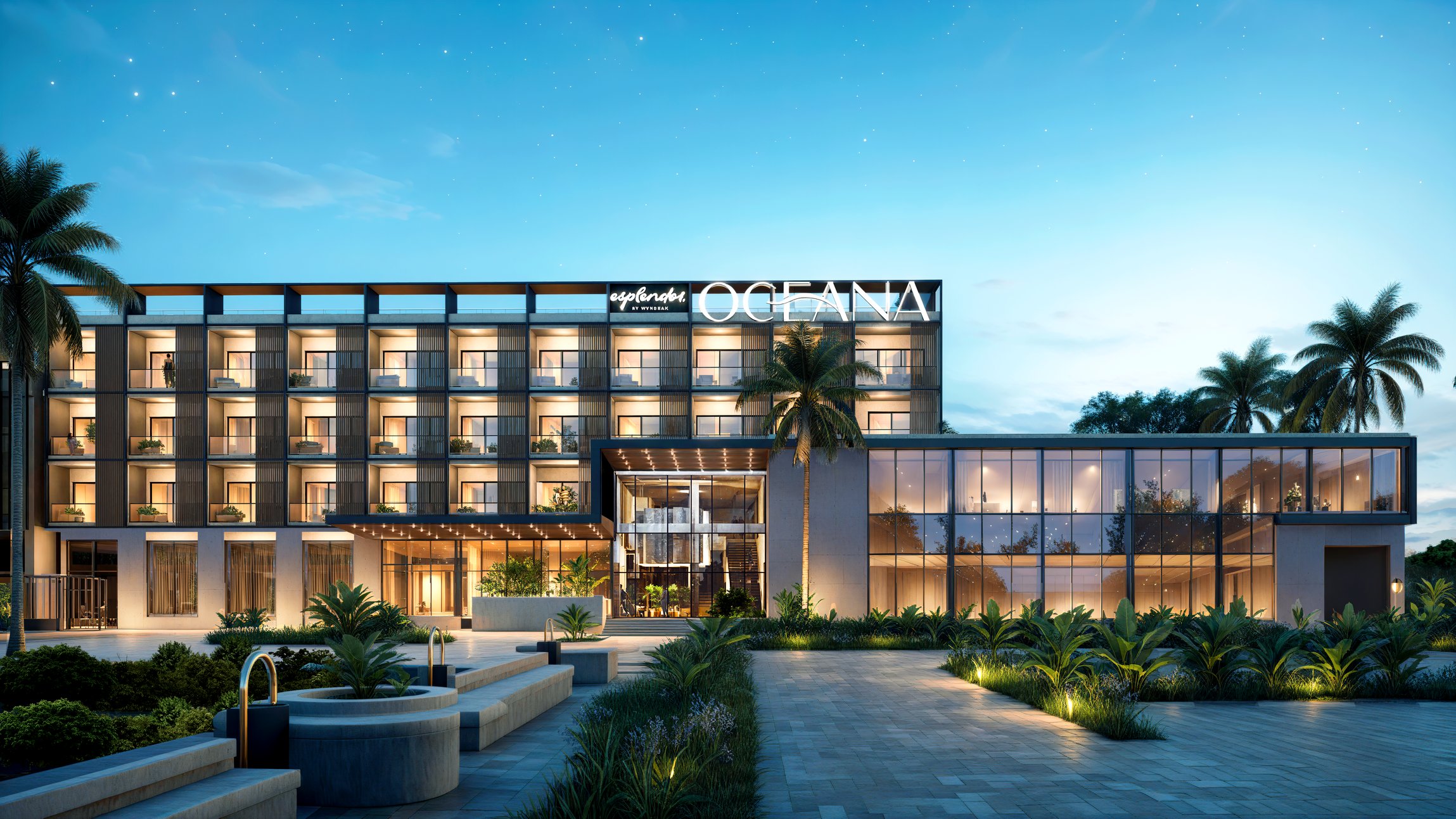 Oceana pool and exterior