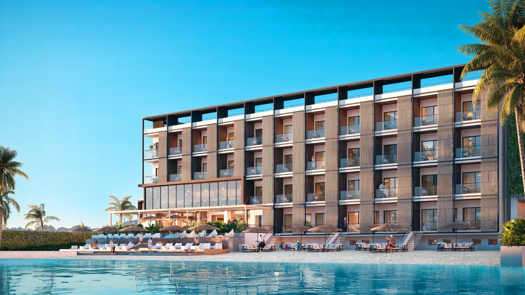 Oceana exterior evening render