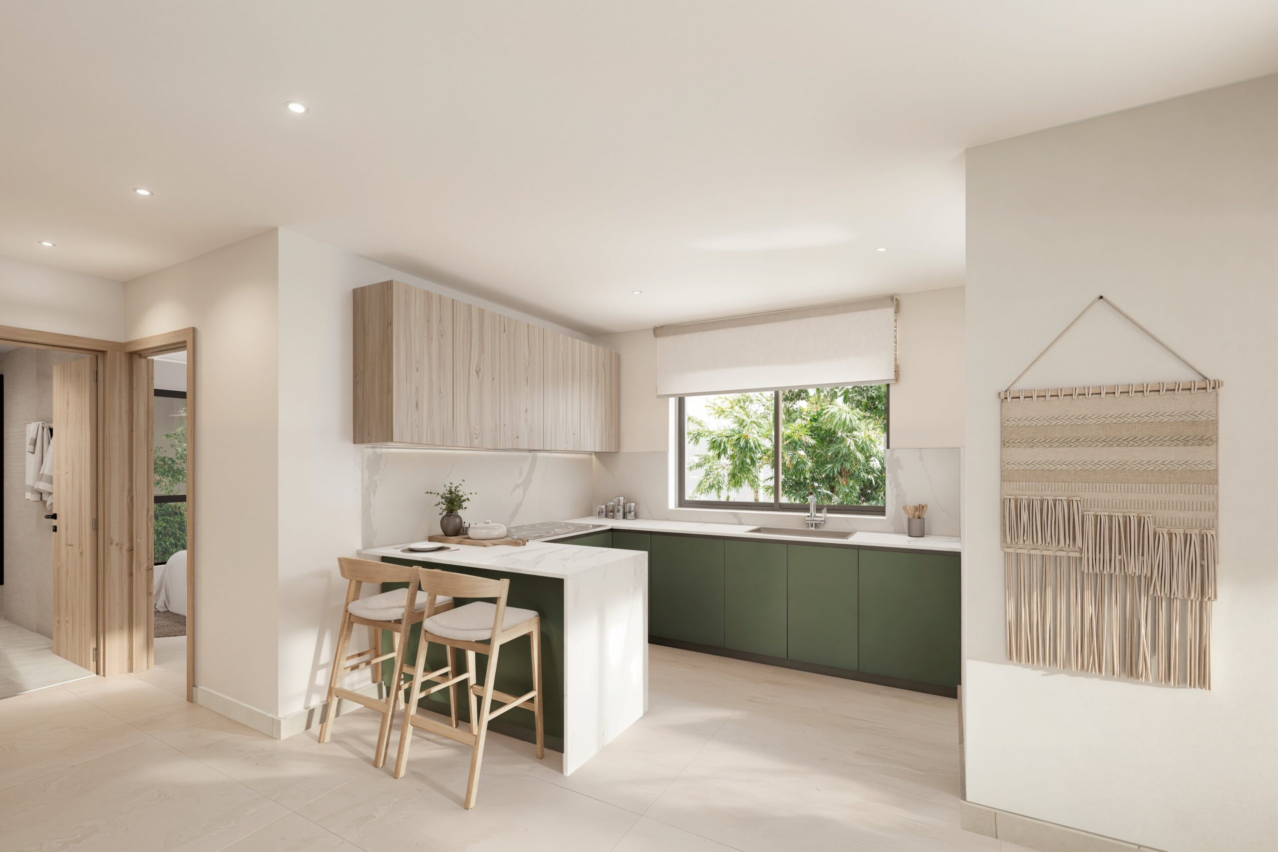 The Reef kitchen green