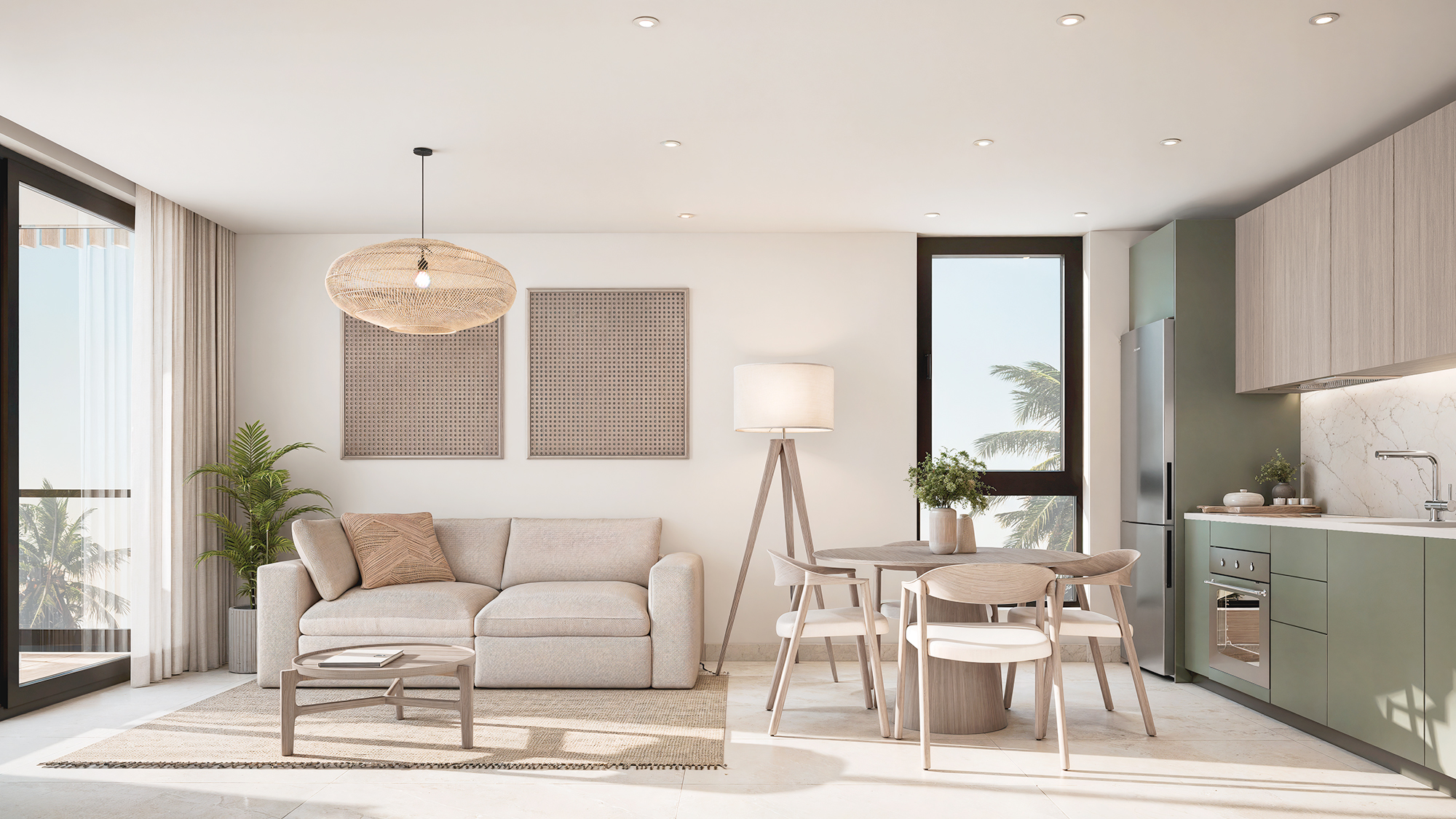 The Reef open plan living kitchen